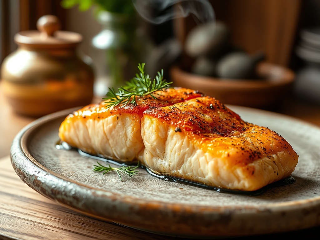 Freshly prepared baked salmon recipes with dill