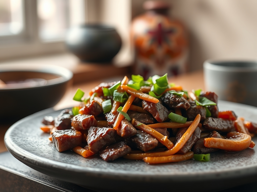 Freshly prepared chinese stir fried beef recipes