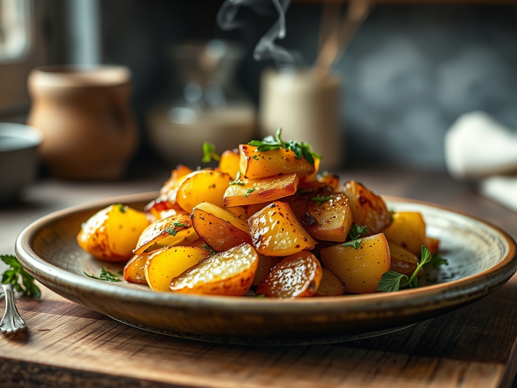 Freshly prepared company potato recipes