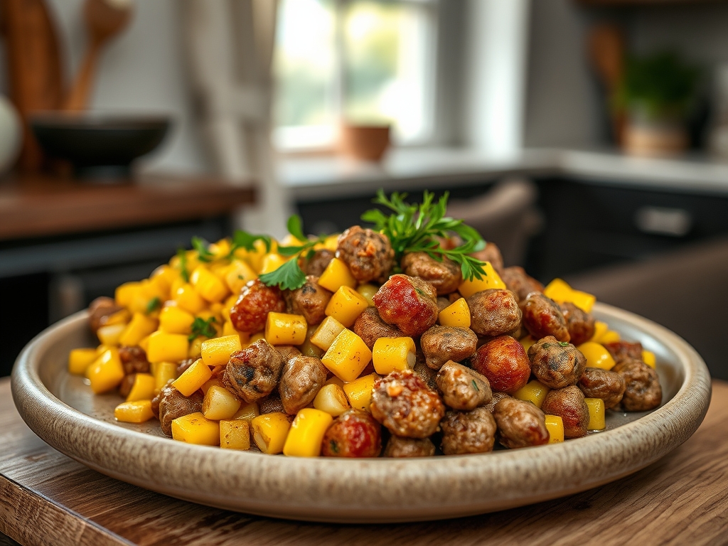 Freshly prepared corn and ground beef recipes