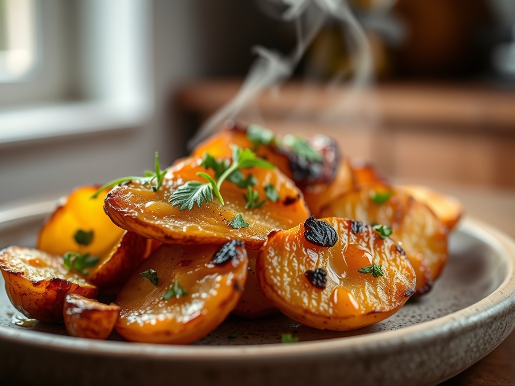 Freshly prepared easy oven roasted potato recipes