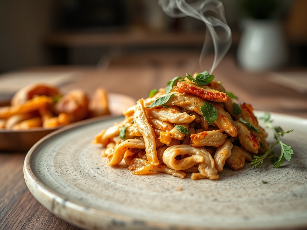 Freshly prepared healthy pulled chicken recipes