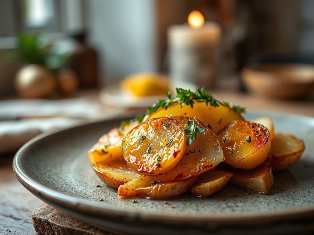 Freshly prepared low calories potato recipes