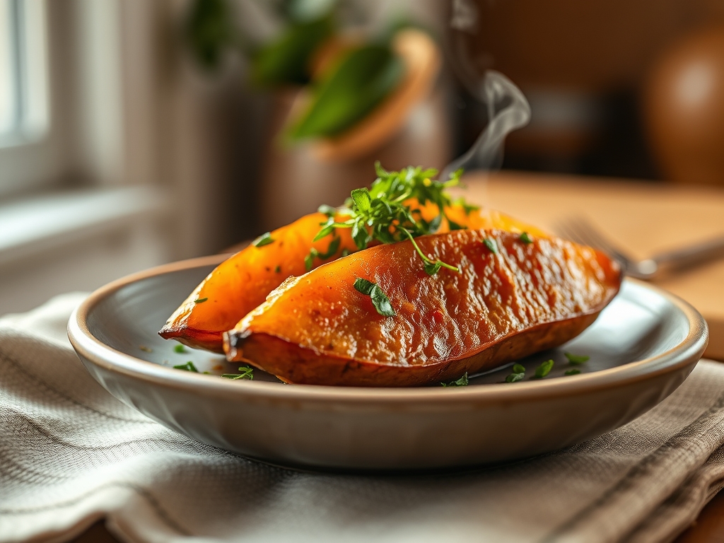 Freshly prepared roasted sweet potato recipes easy
