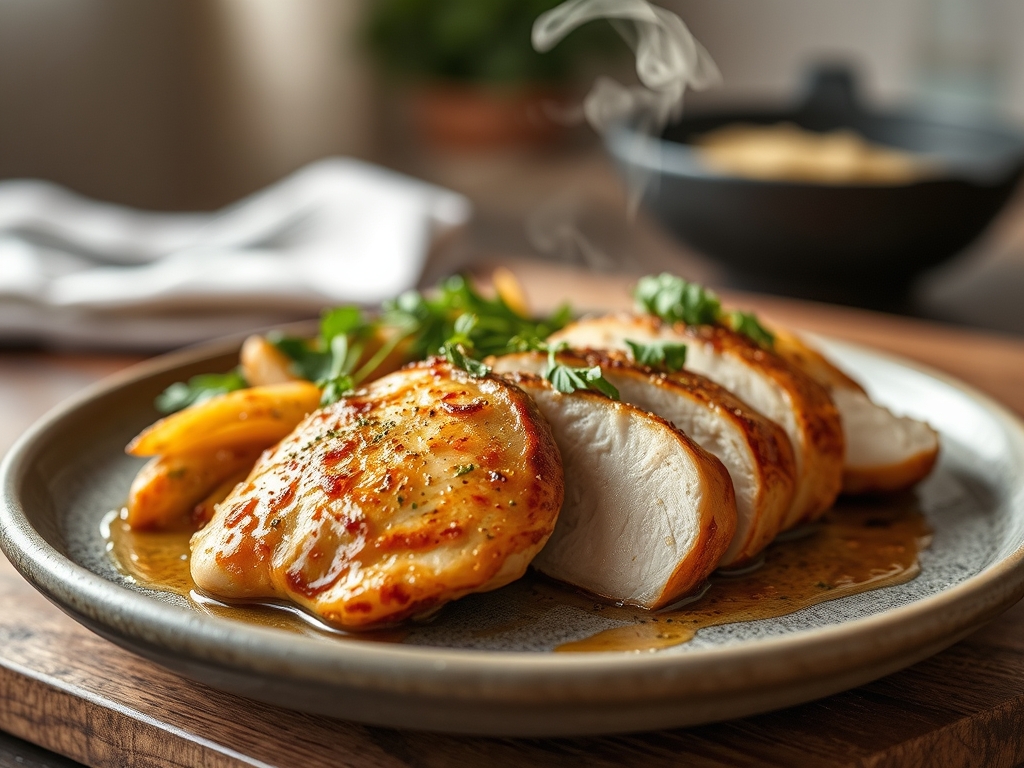 Freshly prepared split breast chicken recipes