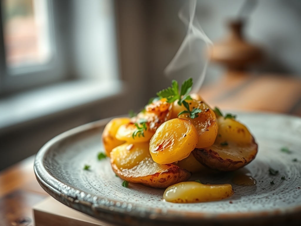 Freshly prepared starch potato recipes