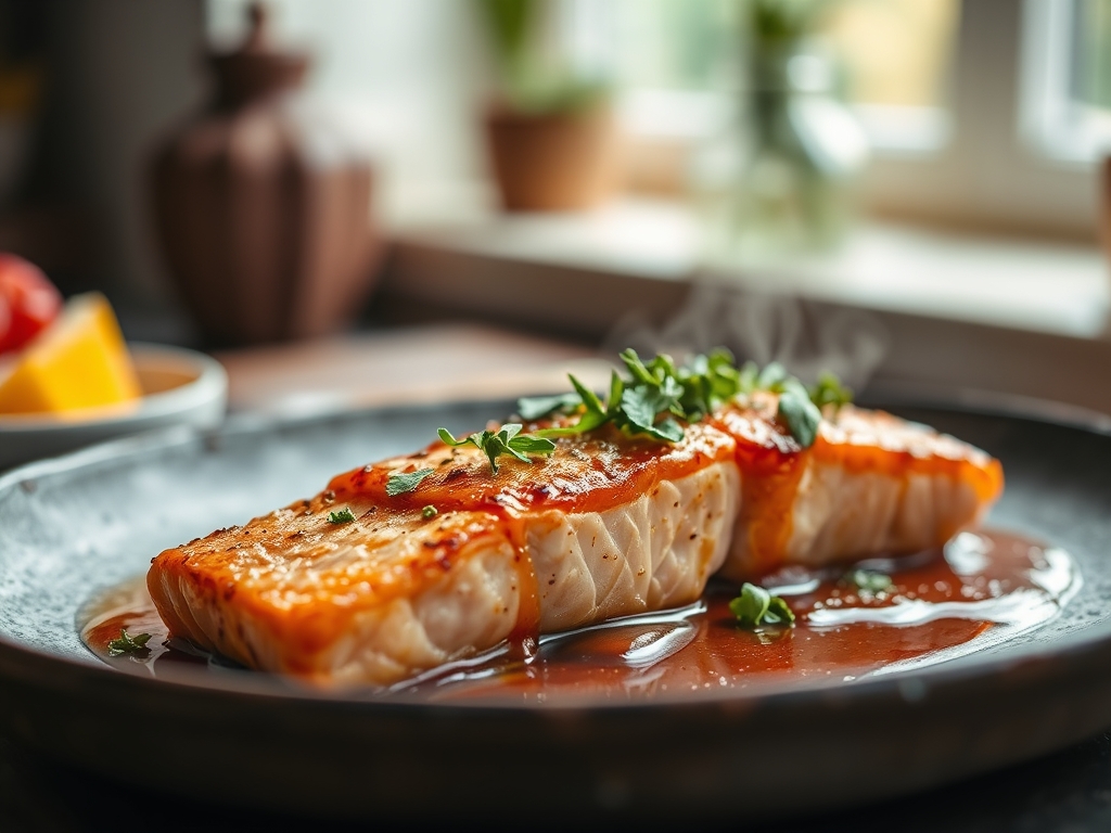 Freshly prepared sweet and spicy salmon recipes
