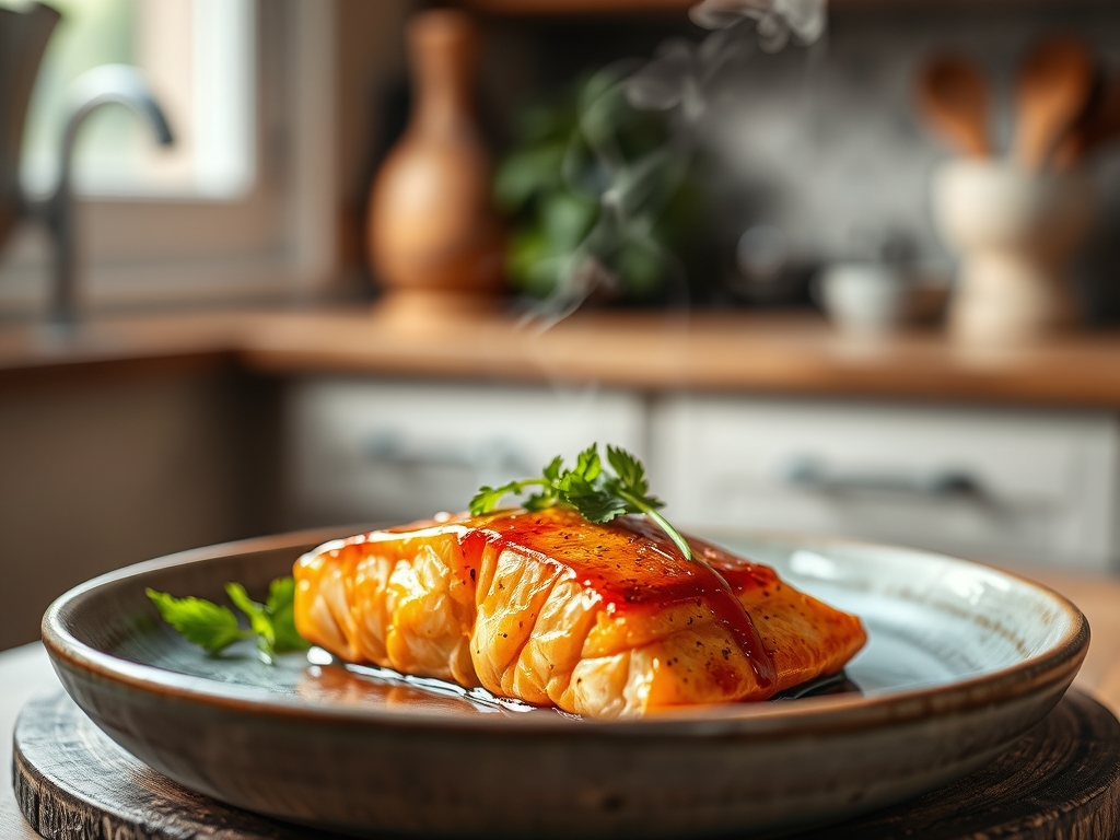 Freshly prepared teriyaki salmon recipes oven